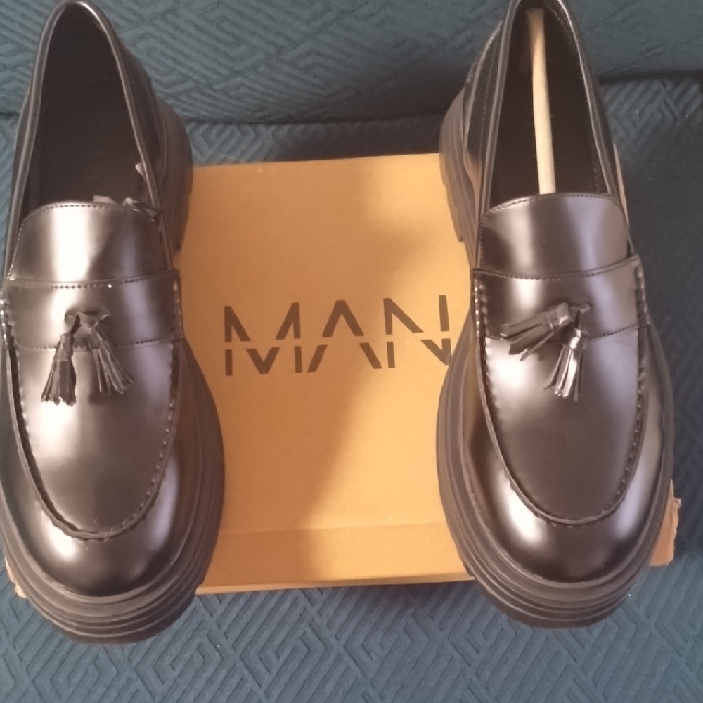 NWT Men's Platform Loafers *** UK NARROW FIT